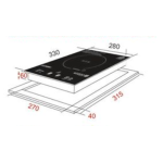 Kuzzo 德國德信 IH-202 28厘米 2000W 嵌入/座檯式 單頭電磁爐